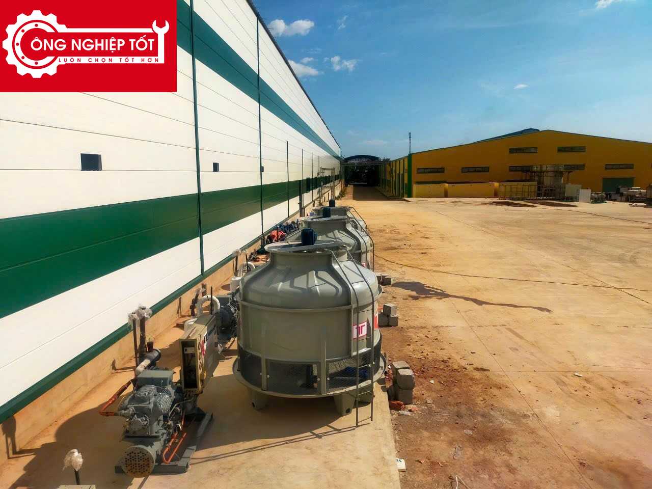 Hình ảnh thực tế tháp giải nhiệt Thuận Tiến Phát 60RT